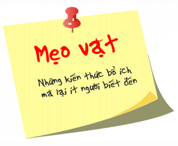 Mẹo vặt cuộc sống