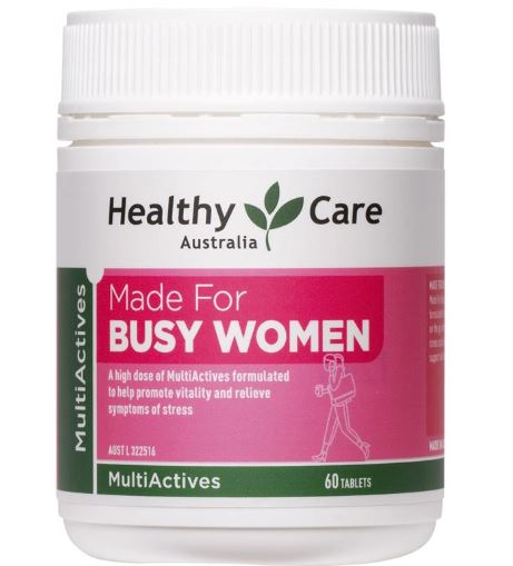 Vitamin tổng hợp cho phụ nữ Healthy Care Multi Actives Made for Busy Women 60 tablets