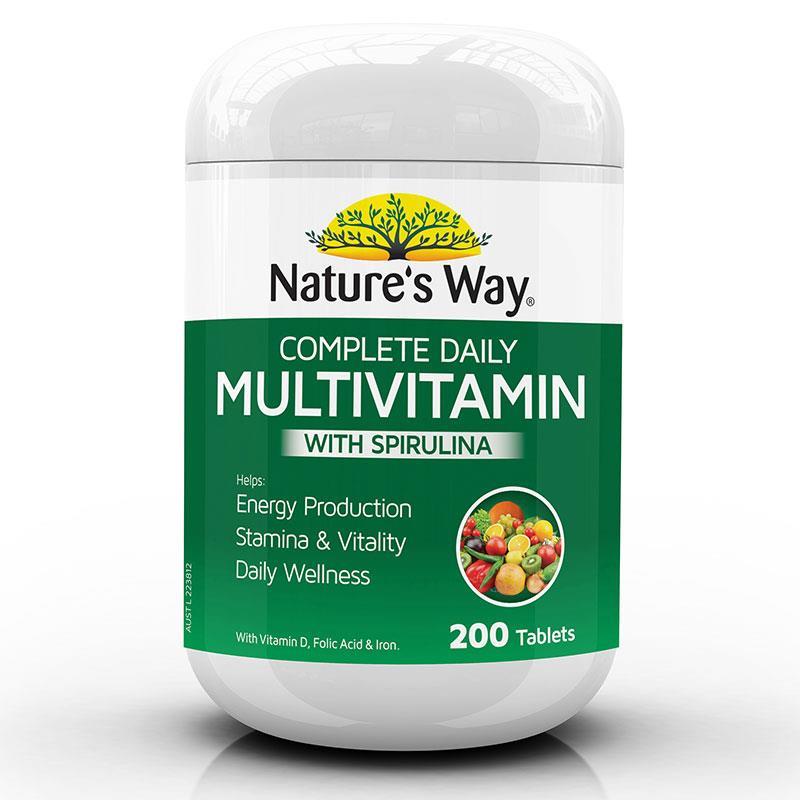 Viên uống Vitamin tổng hợp Nature Way Complete Daily Multivitamin 200 Viên