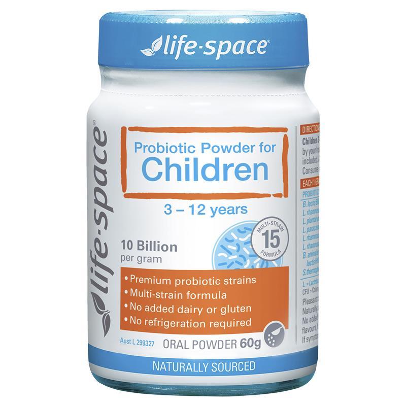 Men vi sinh trẻ em (3-12 tuổi) Úc Life Space 60g