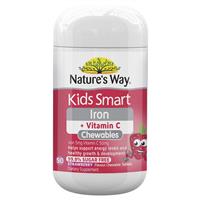 Kẹo dẻo bổ sung sắt, Vitamin C Nature Way Kids Smart Iron 50 Viên