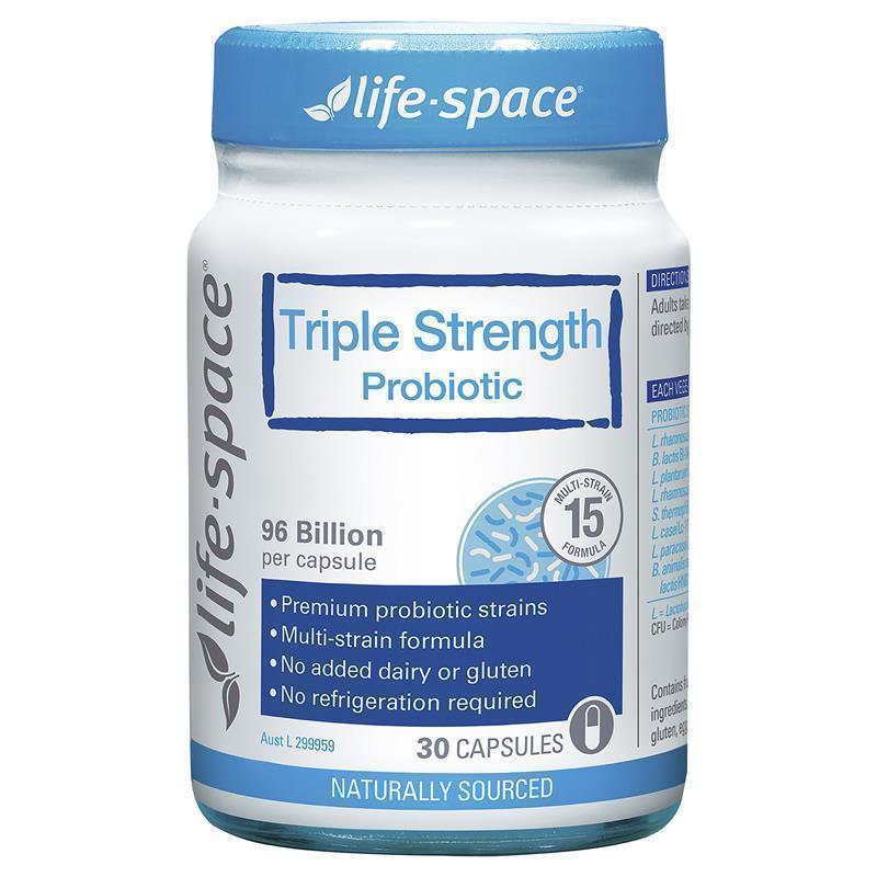 Men tiêu hóa người lớn Life Space Triple Strength 30 viên