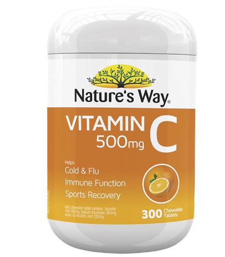 Viên uống bổ sung vitamin C Nature Way 500mg 300 viên