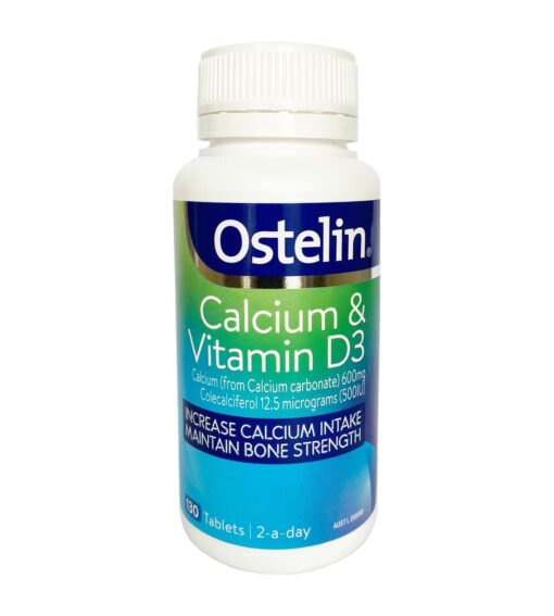 Ostelin Viên Nén Bổ Sung Canxi Calcium & Vitamin D 3 130 Viên