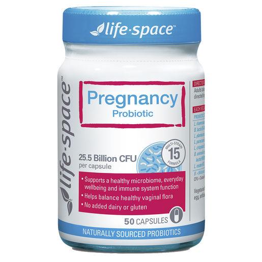 Men vi sinh hổ trợ thai nhi Life Space Probiotic for Pregnancy 50 capsules