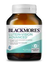 Bồi bổ và hỗ điều trị các bệnh về mắt Blackmores Lutein-Vision Advanced 60 viên MẪU MỚI