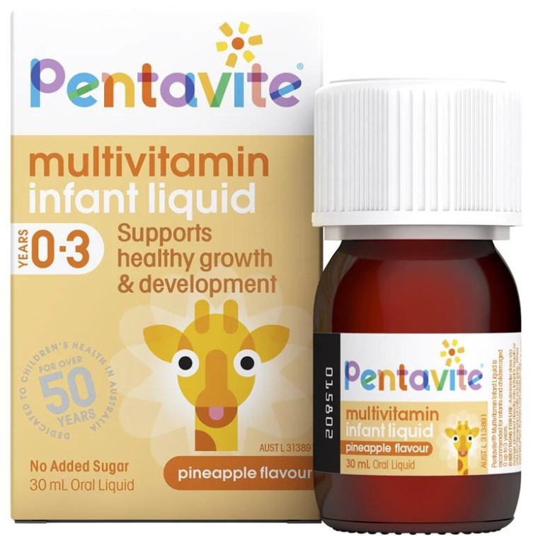 Vitamin tổng hợp cho bé từ 0 đến 3 tuổi Pentavite 30ml