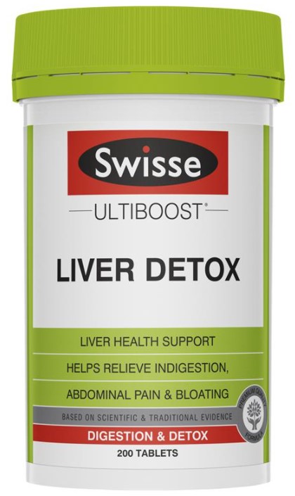 Viên uống giải độc gan Swiss Ultraboost Liver Detox 200 viên