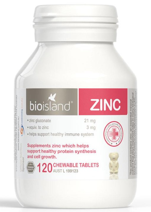 Viên nhai bổ sung Kẽm cho trẻ Bio Island 120 viên