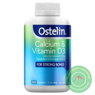 Viên uống bổ sung Canxi & Vitamin D3 Ostelin Calcium & Vitamin D3 300 Tablets Exclusive Size