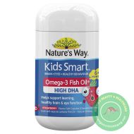 Dầu cá Omega 3 cho trẻ - Kid Smart Nature Way Omega 3 Fish Oil Strawberry (50 viên)