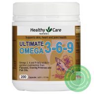 Viên uống kết hợp 3 loại Omega 3-6-9 Healthy Care Ultimate Omega 3-6-9 200 viên